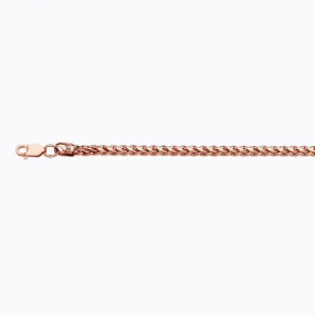 10KR 3MM PALM 8 CHAIN BRACELET"