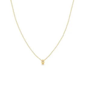 14k Itty Bitty Diamond Hamsa Necklace