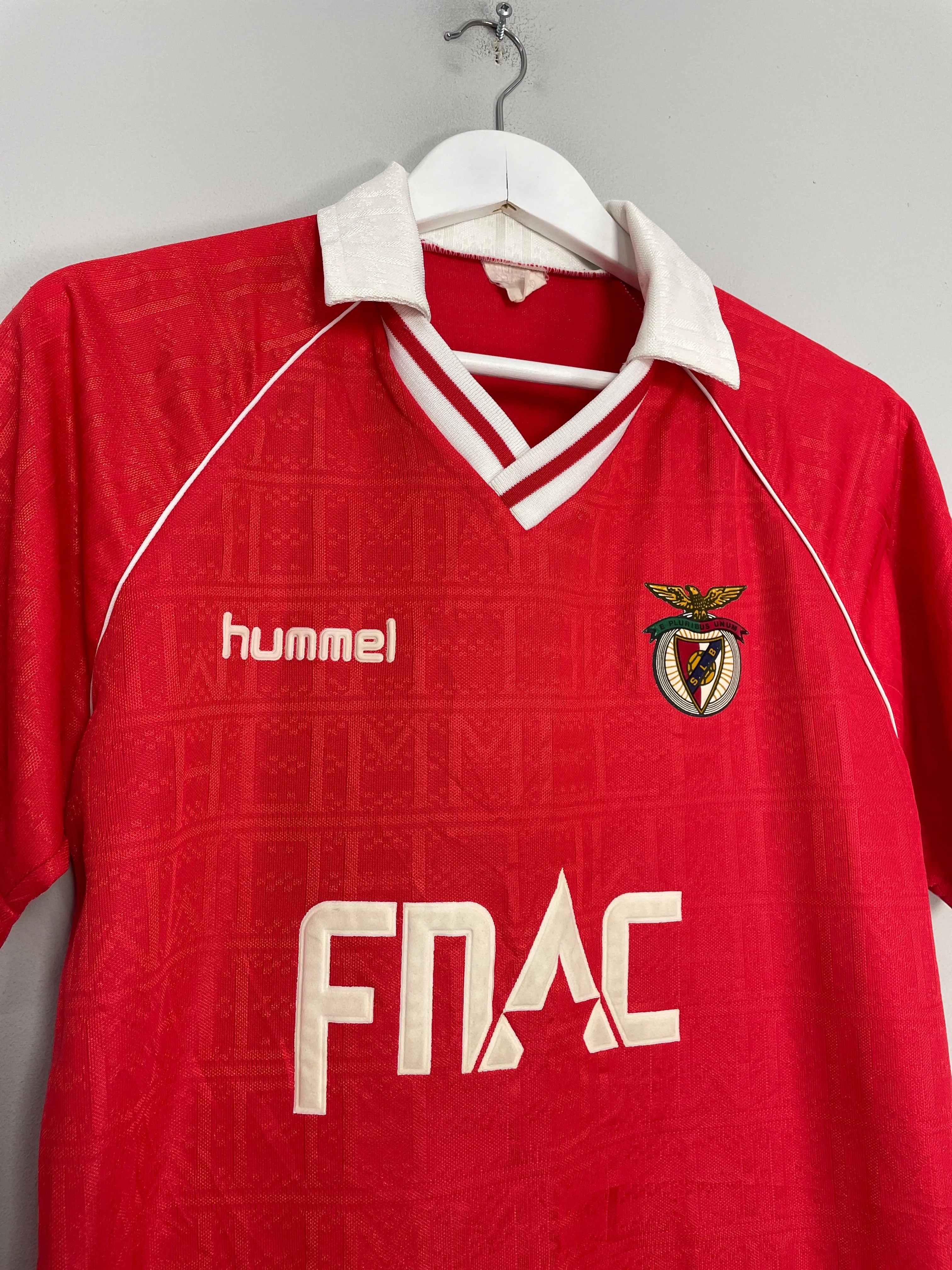 1990/91 BENFICA HOME SHIRT (M) HUMMEL