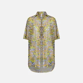 Adam Selman Vacation Shirt - Retro Swirl