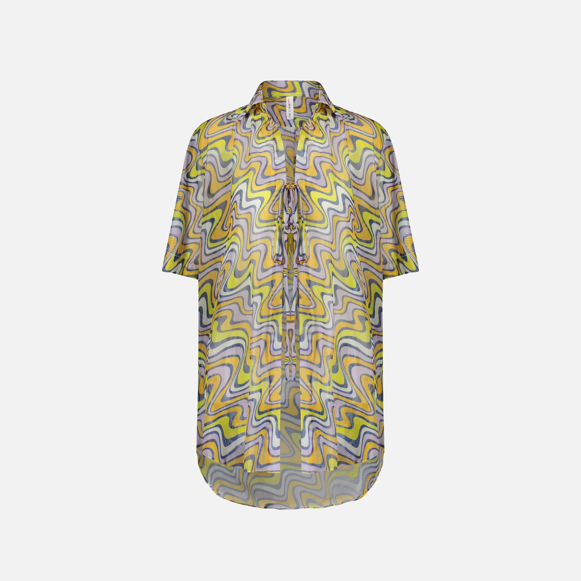 Adam Selman Vacation Shirt - Retro Swirl