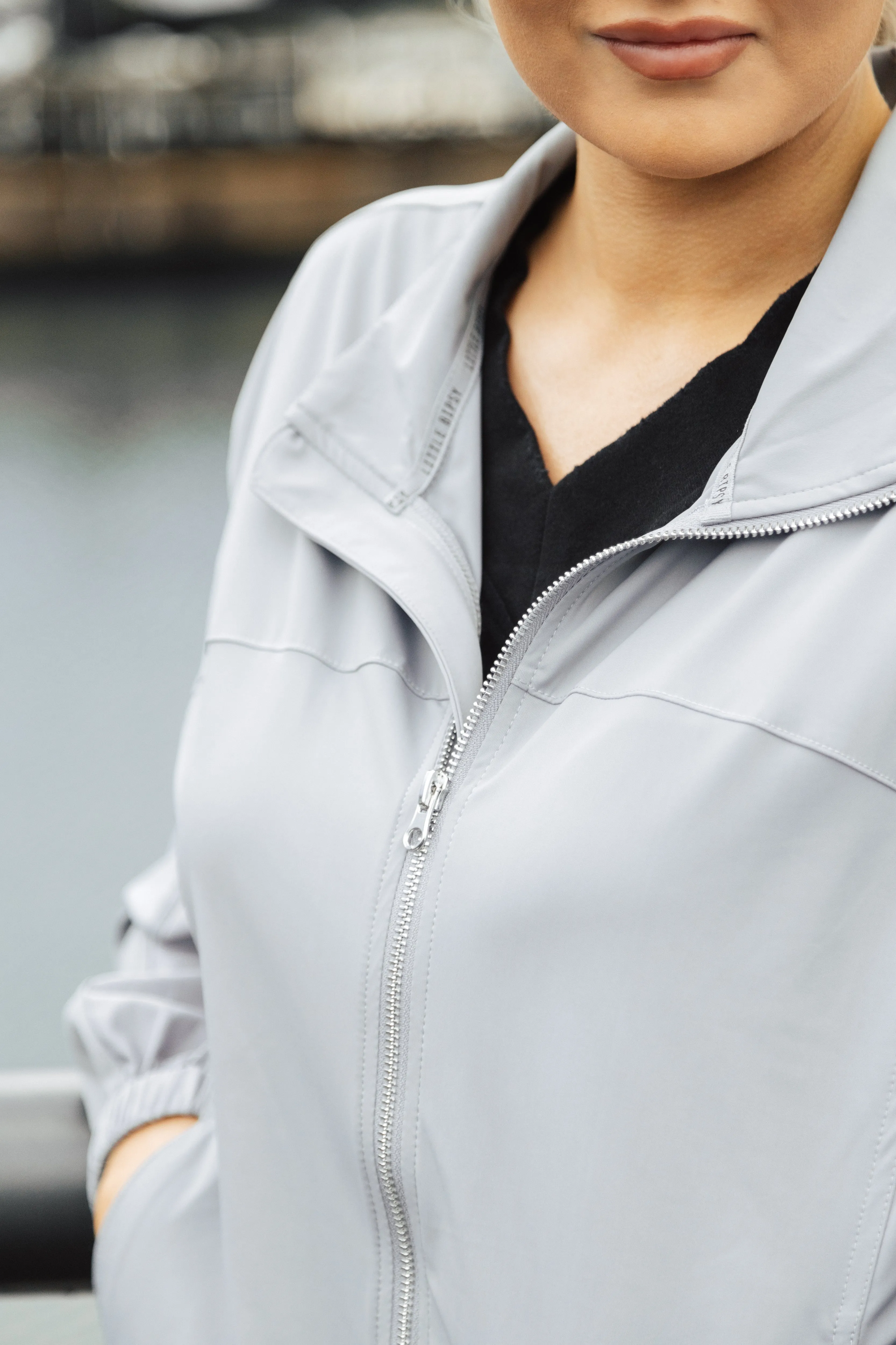 Adult Athletic Bomber Jacket - Storm