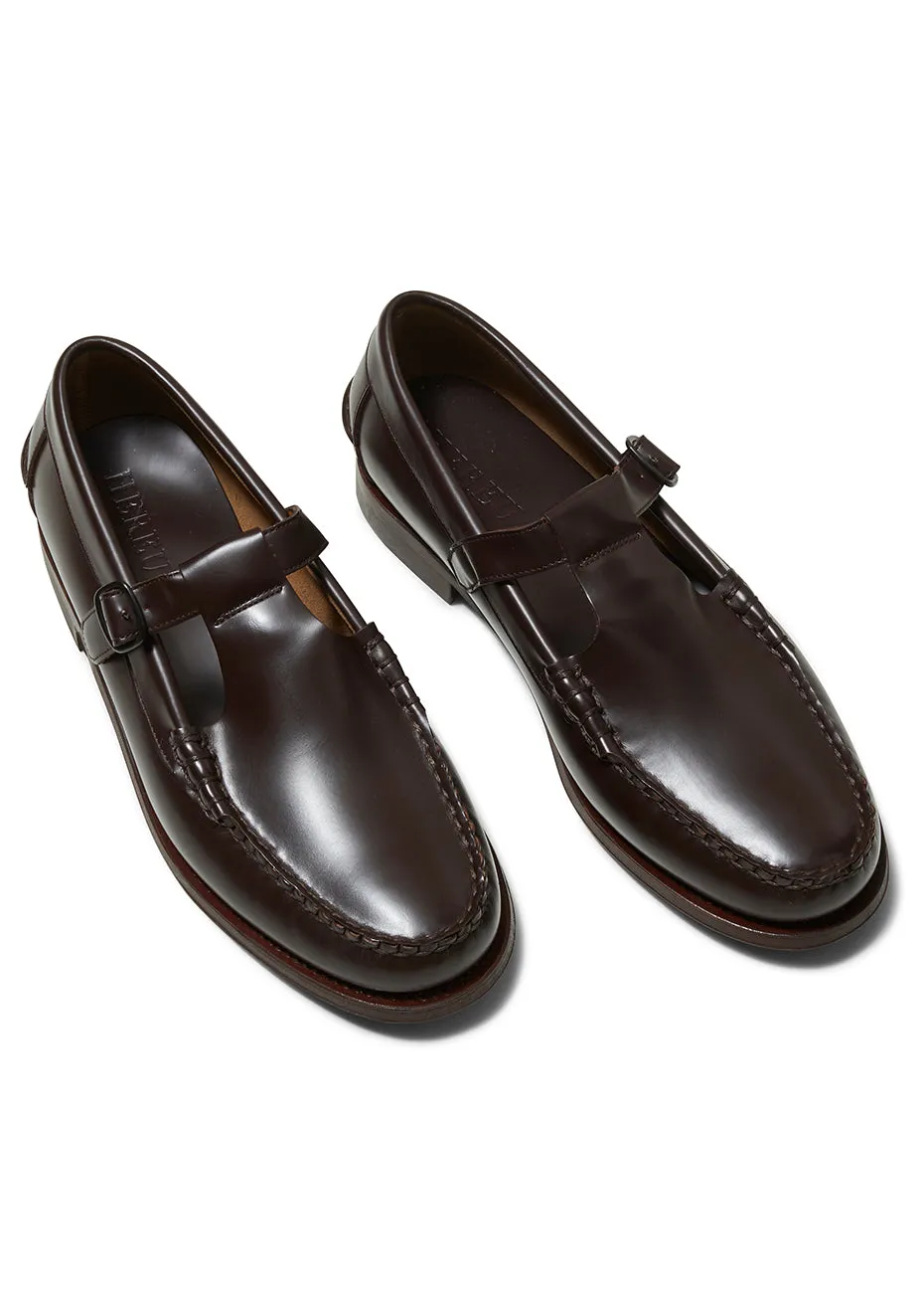 Alber T-Bar Loafer Dark Brown