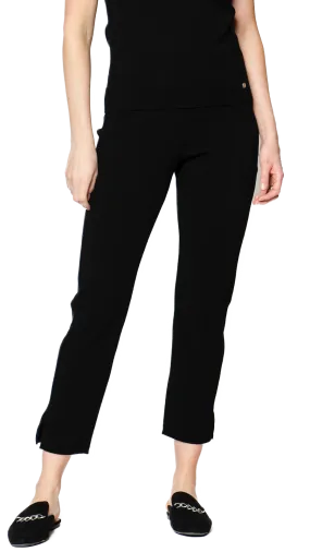 Alice Milano-Knit Slim Leg Pants; Black