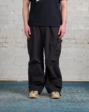 and wander Oversized Cargo Pant Black