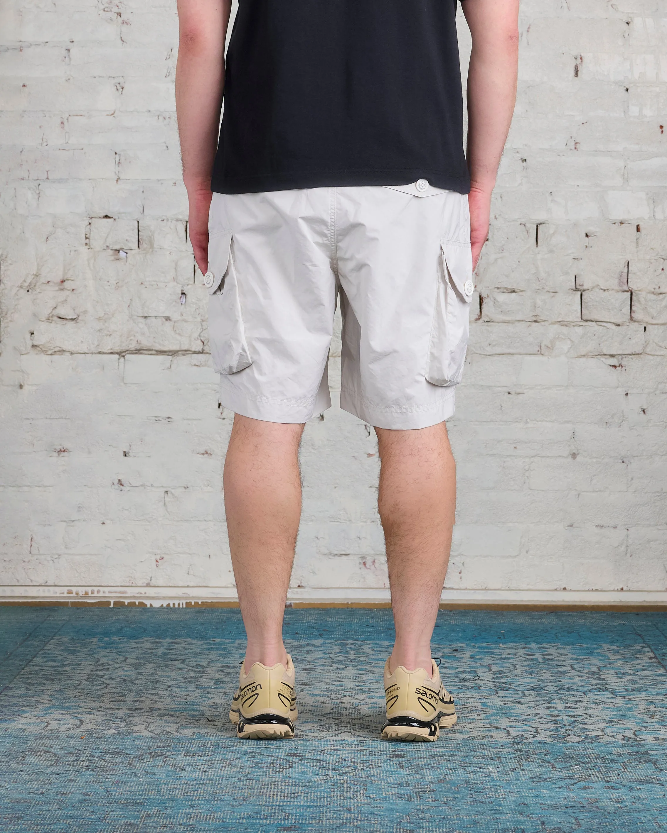 and wander Oversized Cargo Short Off White