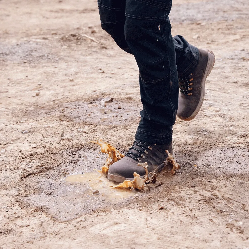 Apache Moose Jaw Leather Waterproof Safety Boot Brown