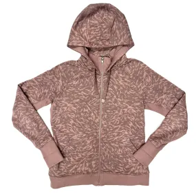 Athletic Jacket By Athleta In Grey & Pink, Size: L