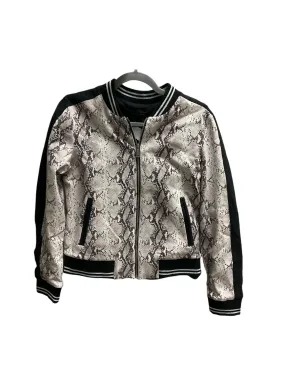 Athletic Jacket By Boston Proper In Snakeskin Print, Size: S