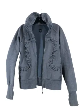 Athletic Jacket By Lululemon In Grey, Size: 6