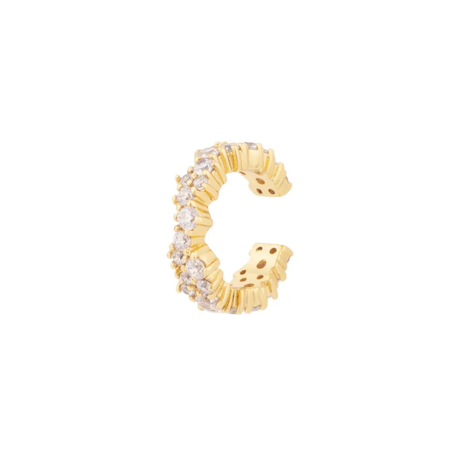 Aurora Pave Gold Ear Cuff