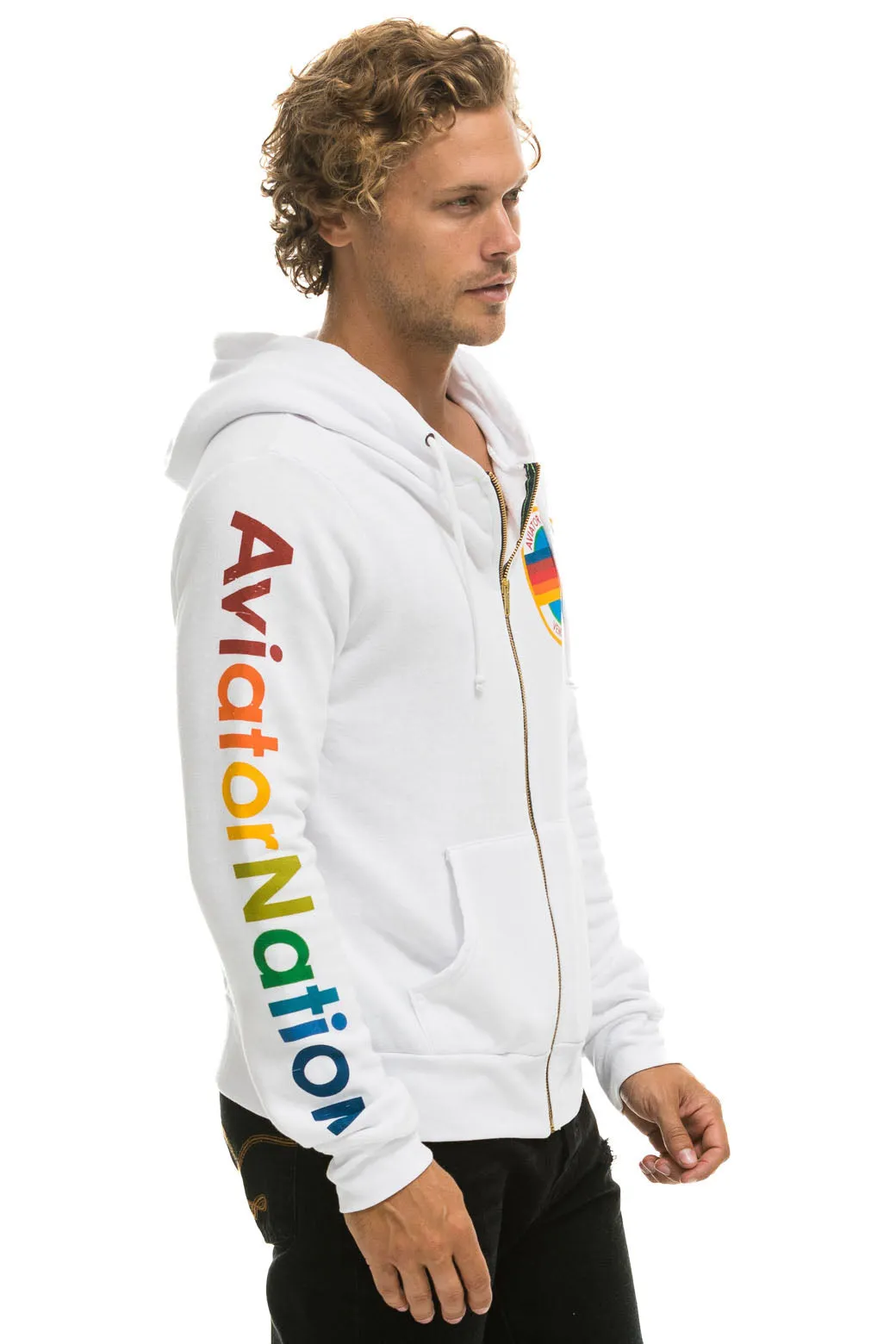 AVIATOR NATION HOODIE - WHITE