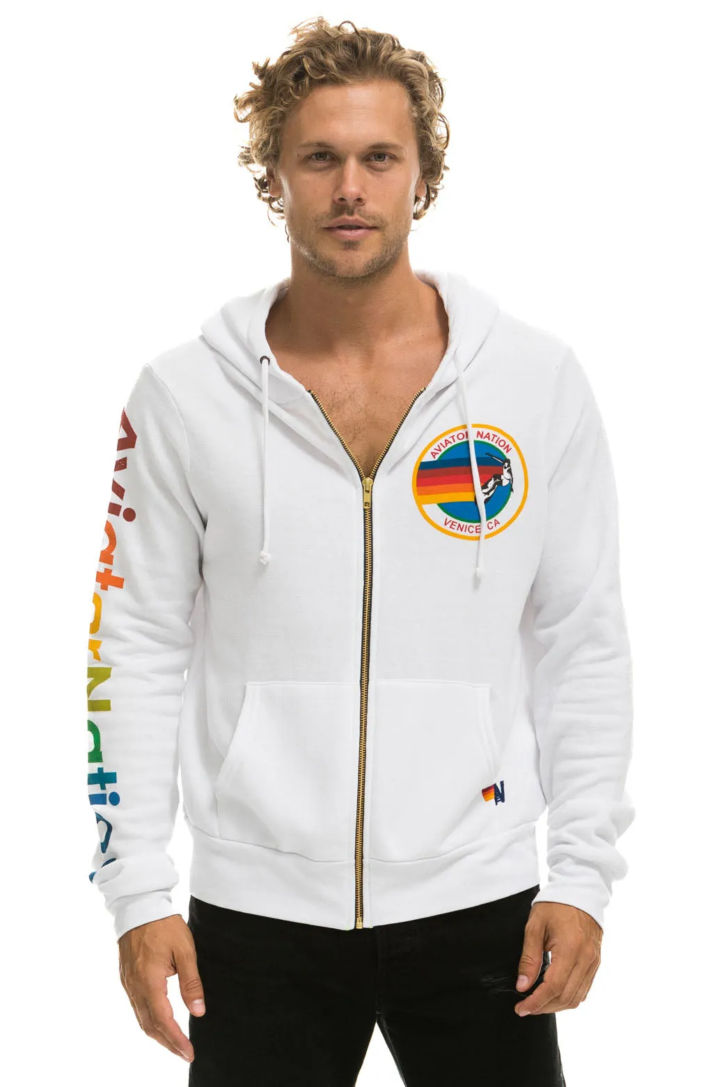 AVIATOR NATION HOODIE - WHITE