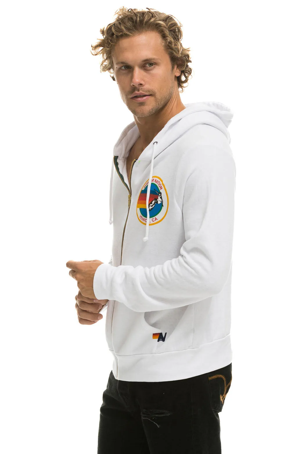 AVIATOR NATION HOODIE - WHITE