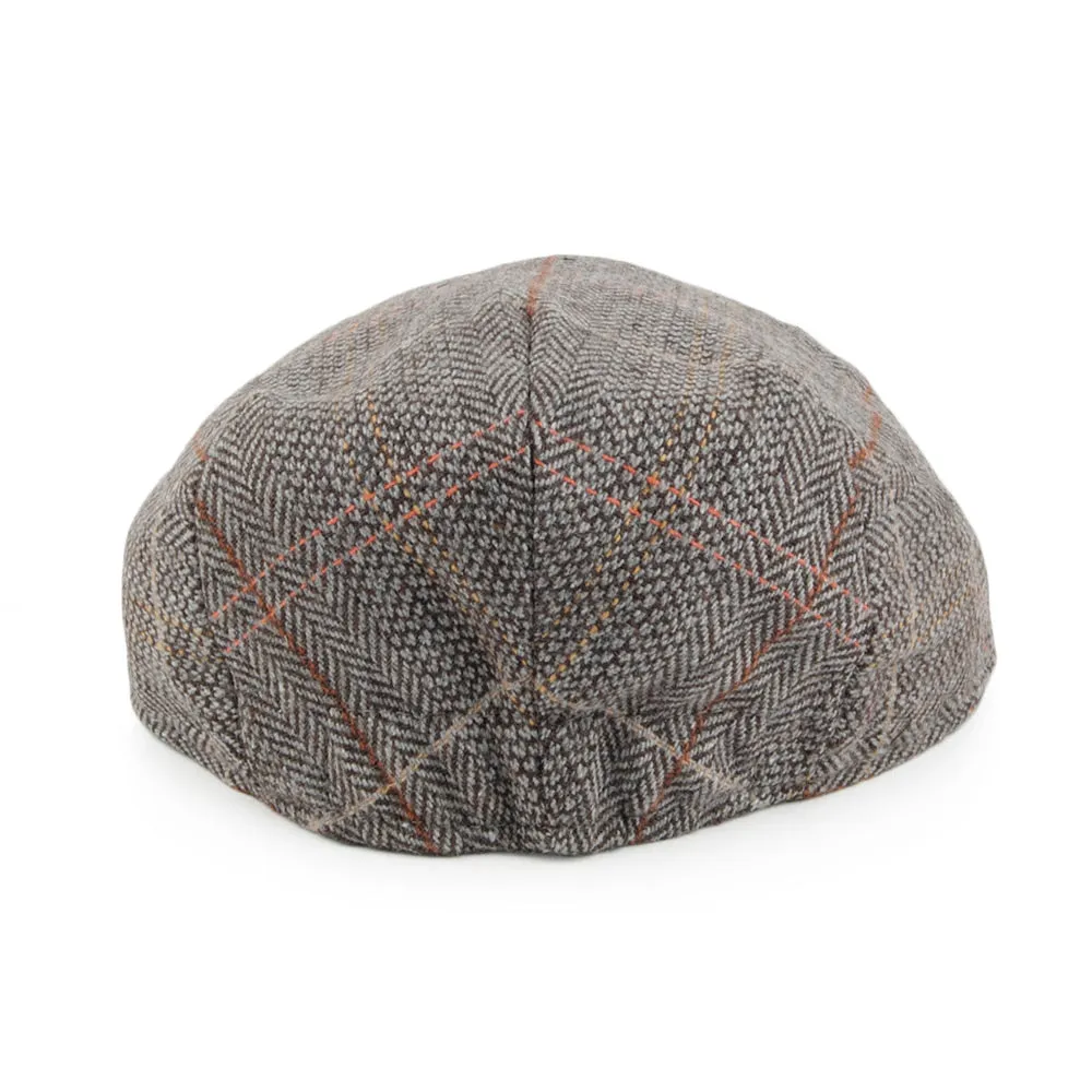 Baby Tweed Flat Cap - Brown-Grey