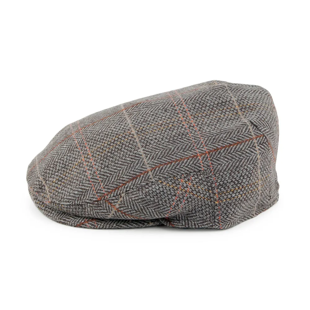 Baby Tweed Flat Cap - Brown-Grey