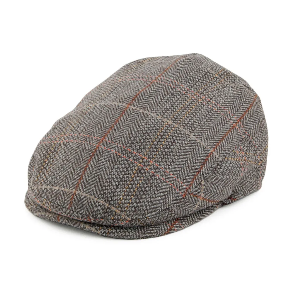 Baby Tweed Flat Cap - Brown-Grey