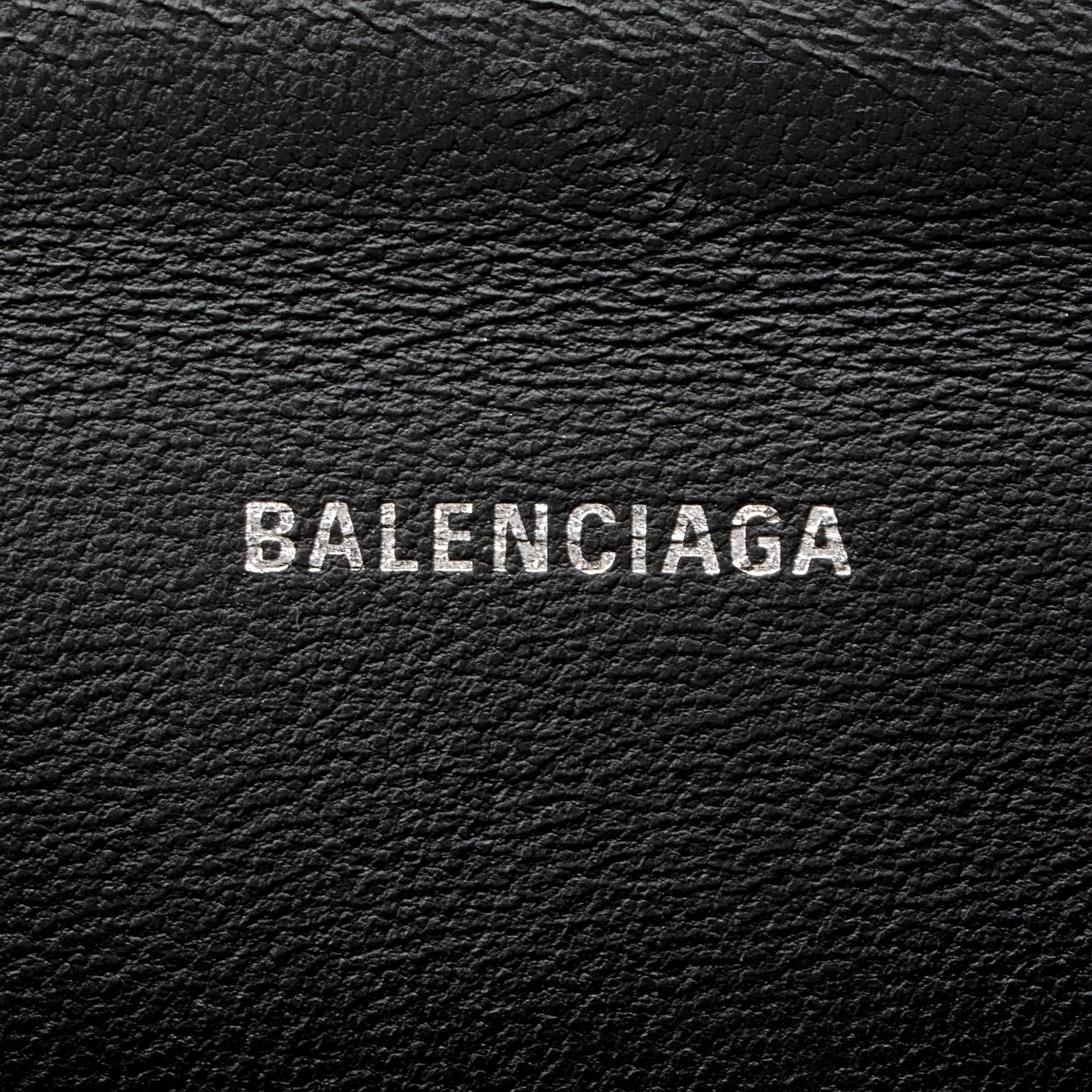 Balenciaga BB Monogram Denim Hourglass XS Satchel