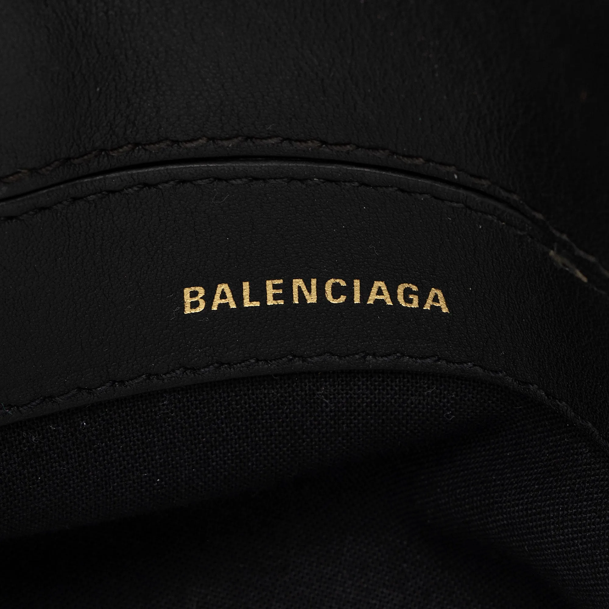 Balenciaga Calfskin Logo XXS Ville Top Handle Bag (SHF-SiN99o)