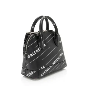 Balenciaga Calfskin Logo XXS Ville Top Handle Bag (SHF-SiN99o)