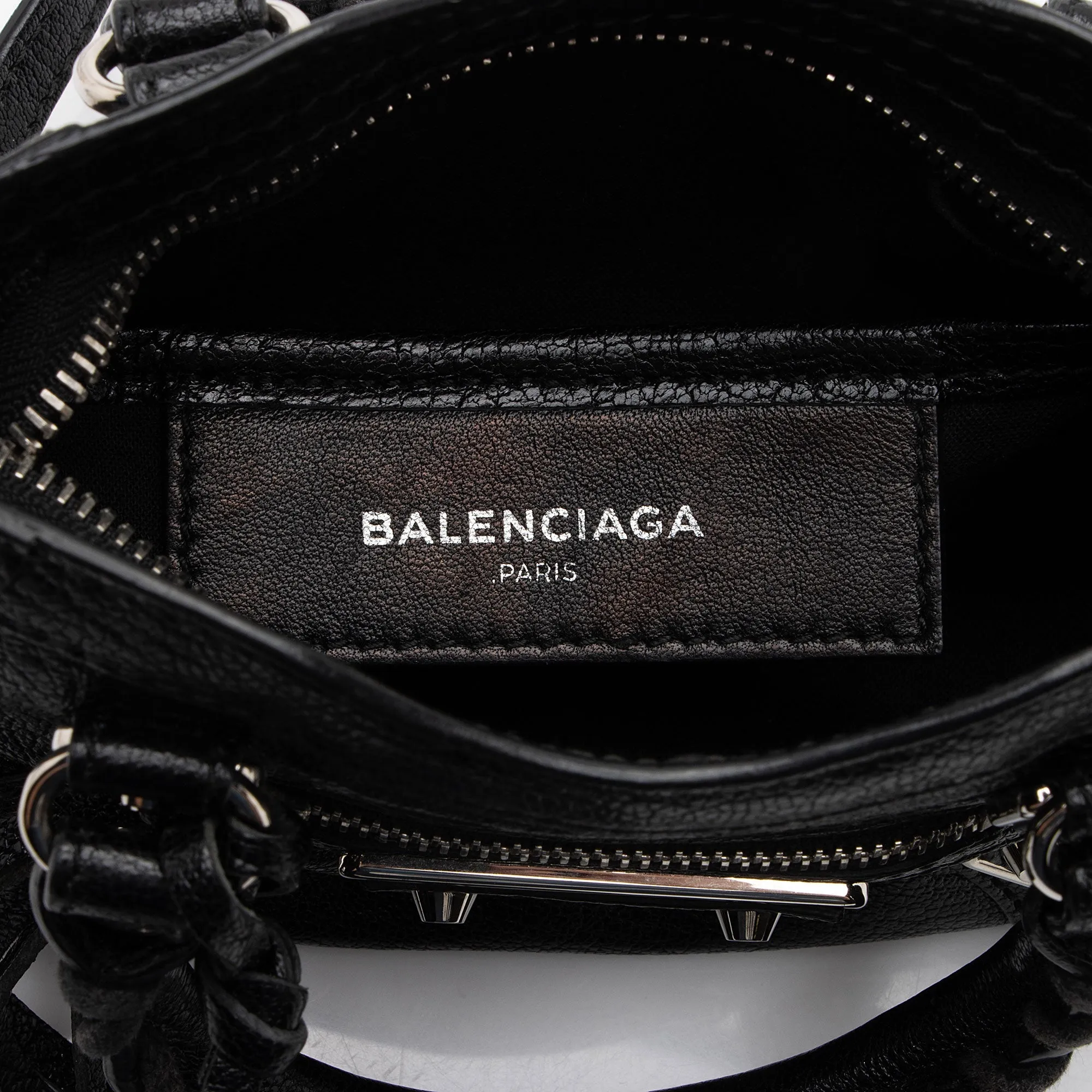 Balenciaga Chevre Metal Edge City Nano Satchel