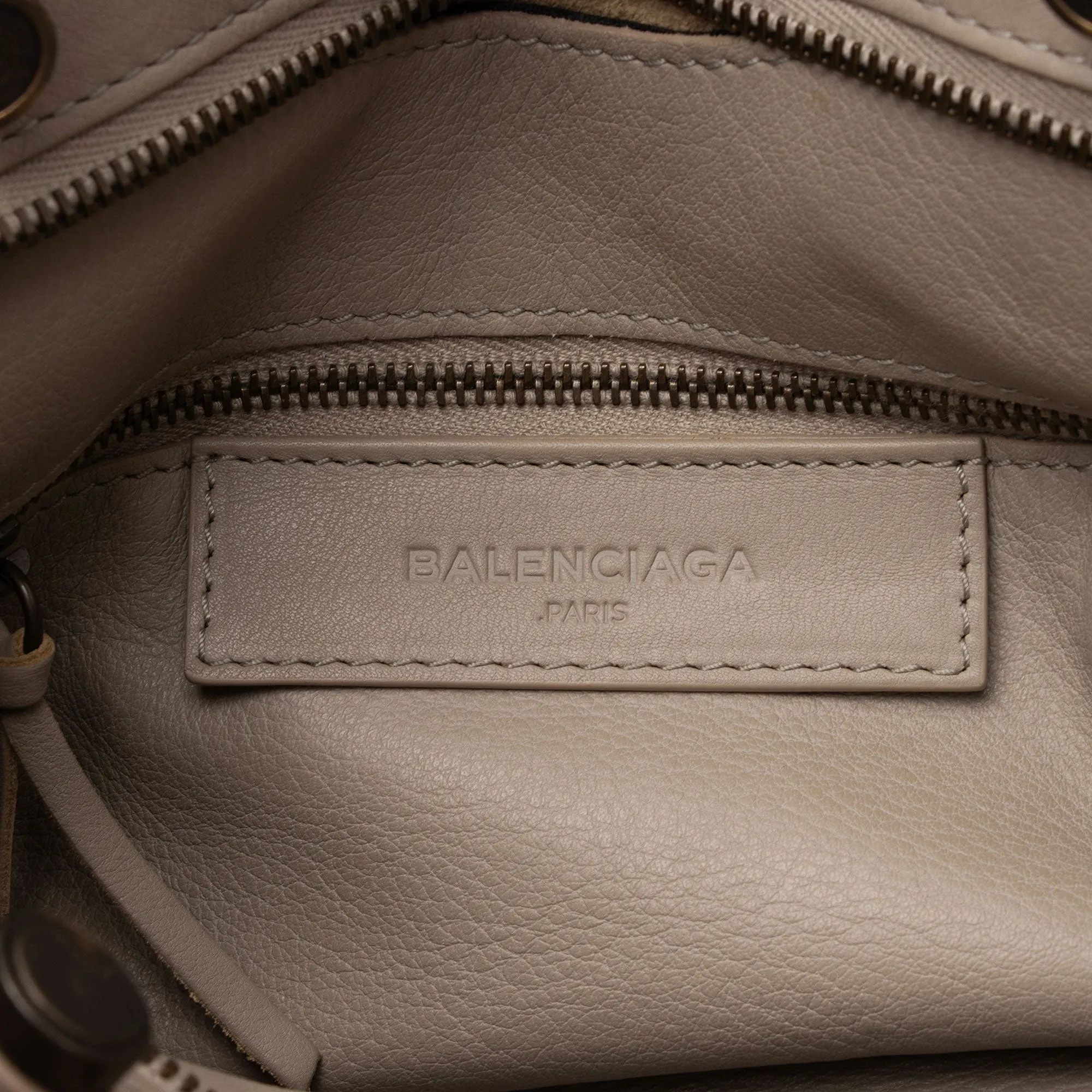 Balenciaga Leather Blackout City Small Satchel (SHF-I5o2Vy)