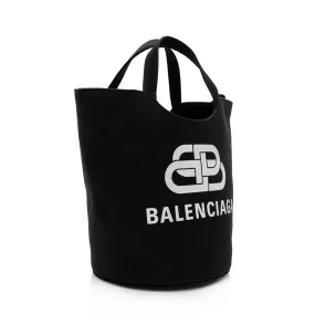 Balenciaga Leather Wave Medium Tote