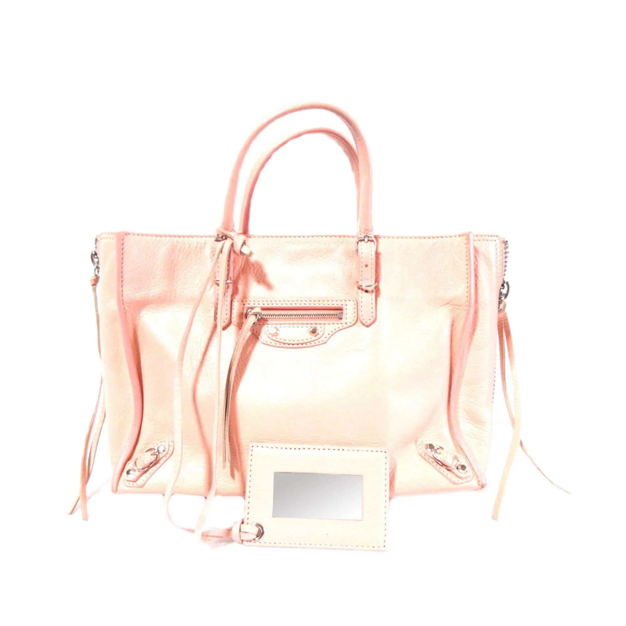 Balenciaga Mini Papier A6 Zip-Around Satchel (SHG-U4I5H7)