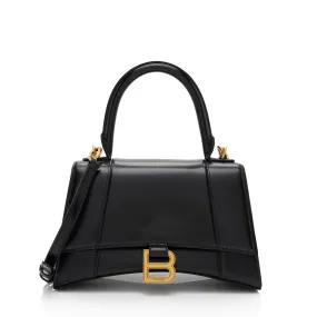 Balenciaga Shiny Calfskin Hourglass Small Top Handle (SHF-9h44a6)