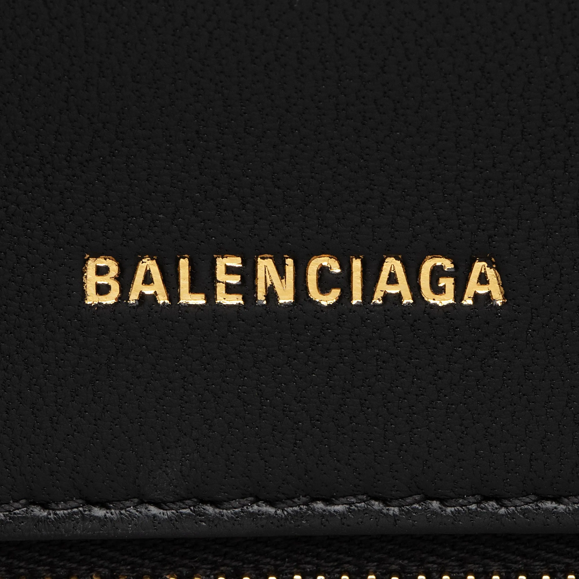 Balenciaga Shiny Calfskin Hourglass Small Top Handle (SHF-9h44a6)