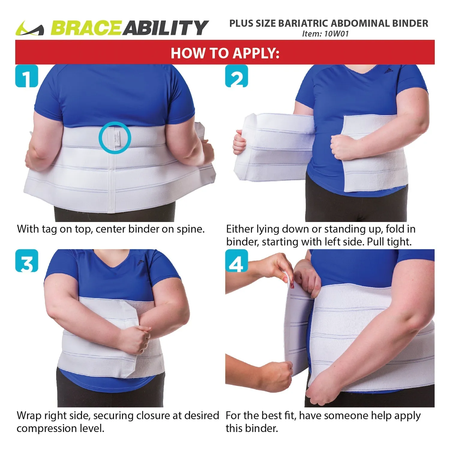 Bariatric Surgery Abdominal Binder after Tummy Tuck, Gastric Bypass & Liposuction