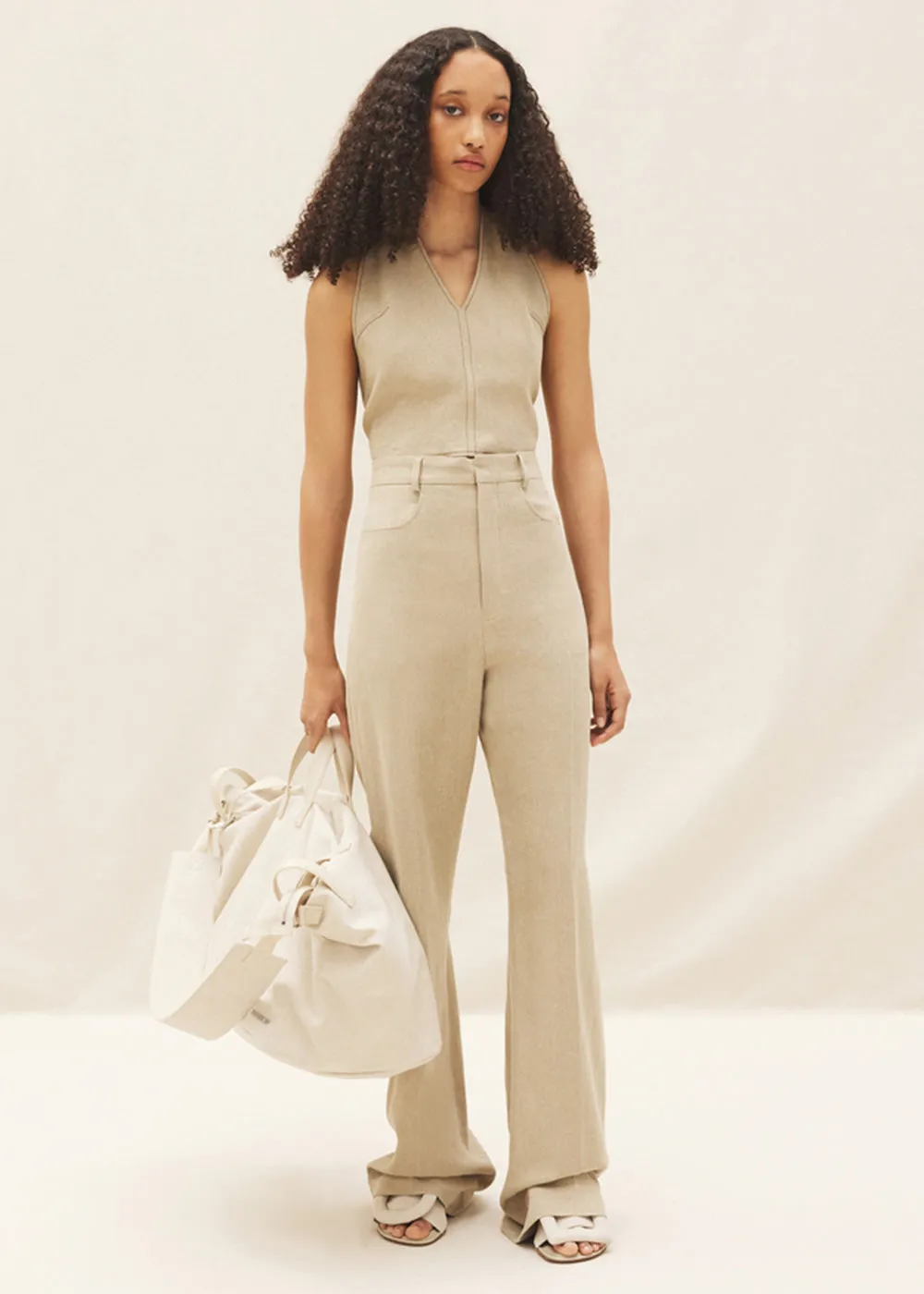 Beige 'Le Pantalon Sauge' Pants