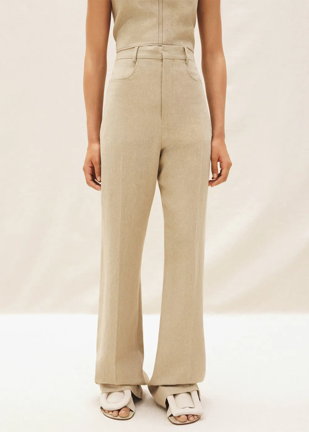 Beige 'Le Pantalon Sauge' Pants