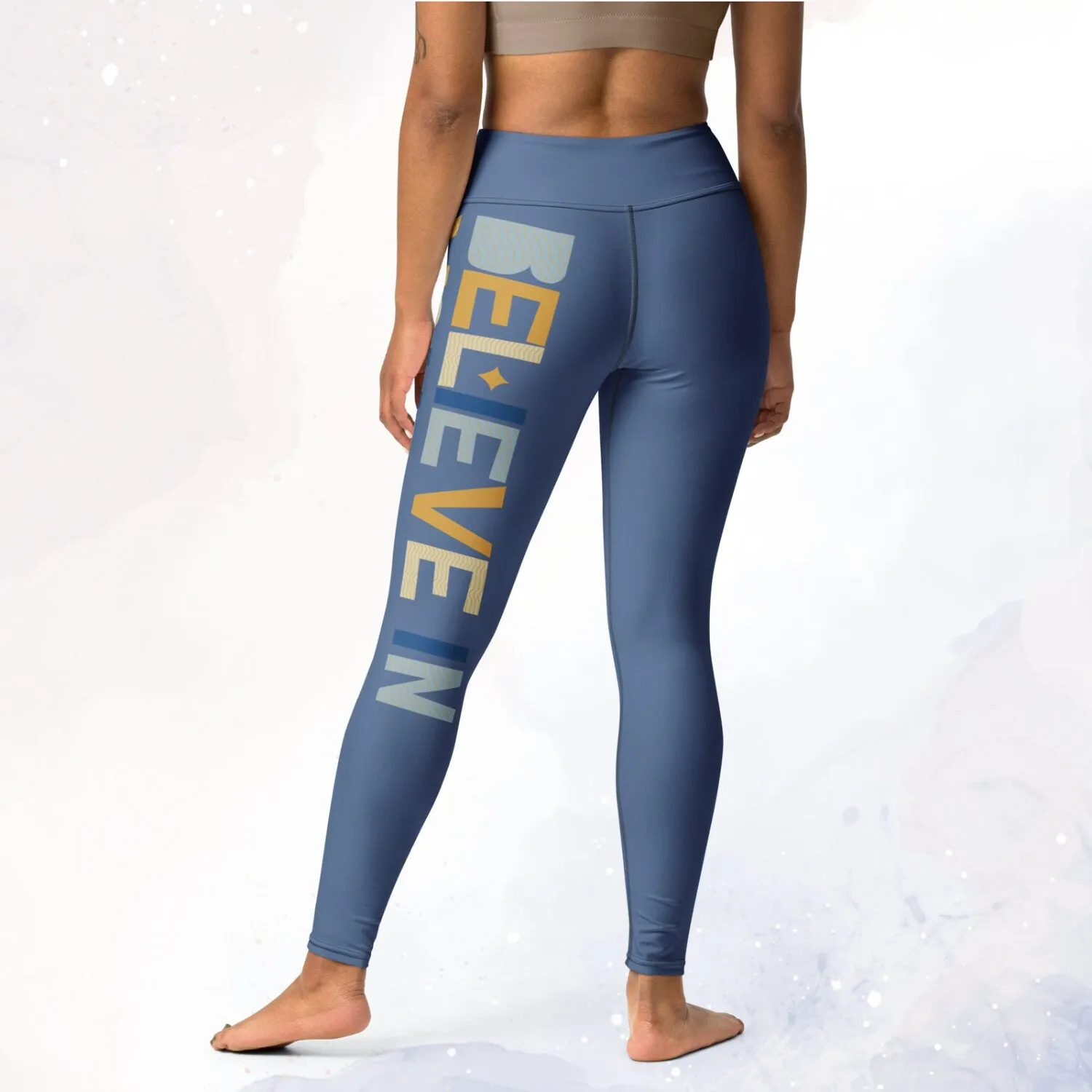 Believe in Yourself Indigo Blue Leggings