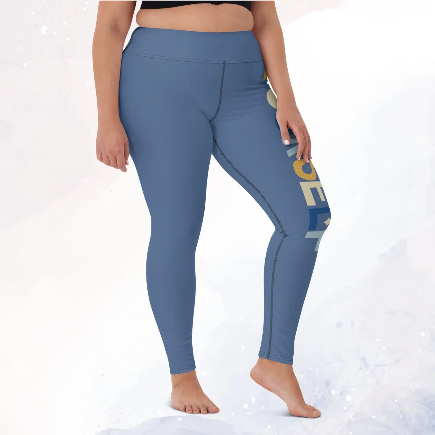 Believe in Yourself Indigo Blue Leggings