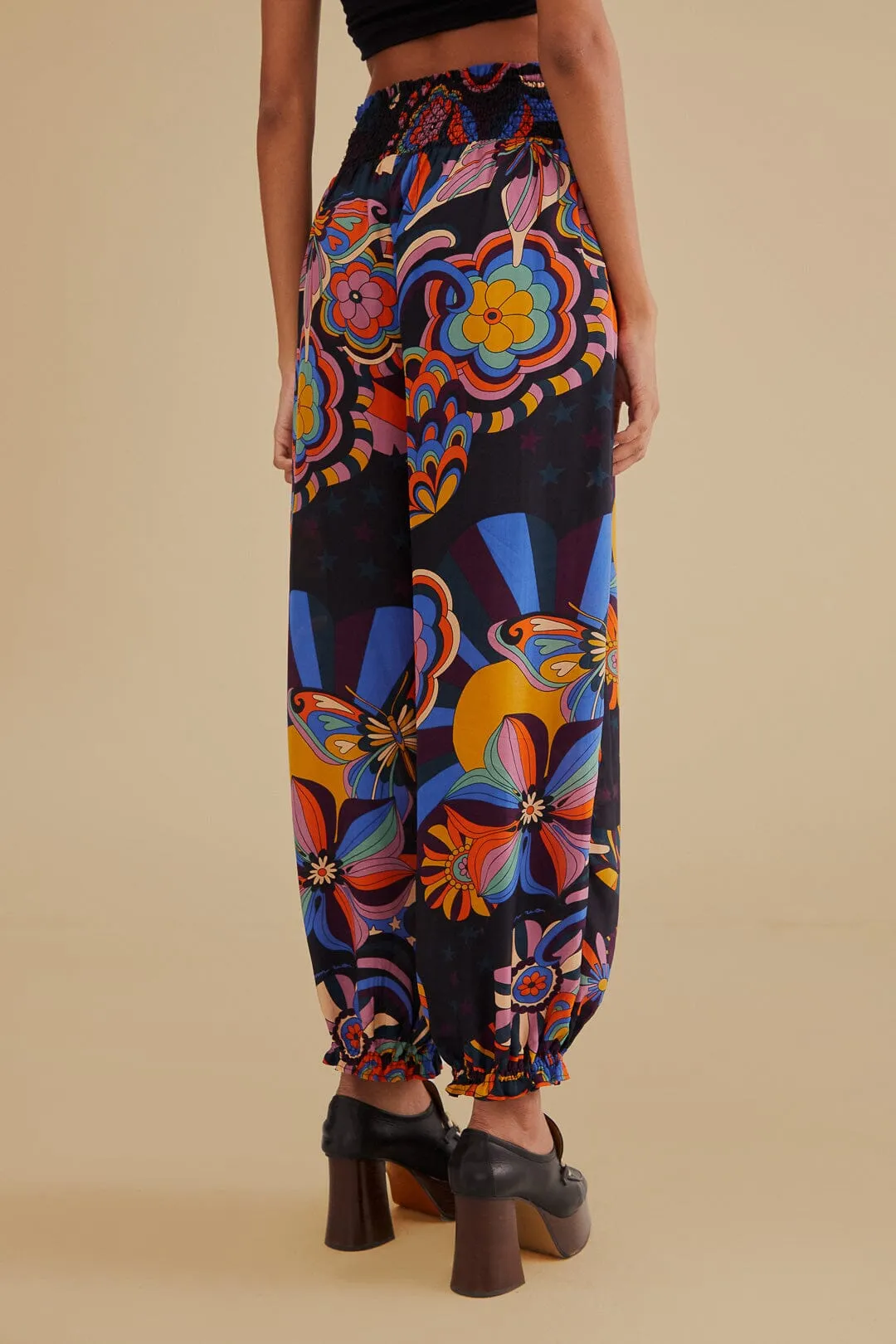 Black 70s Vibe Pants