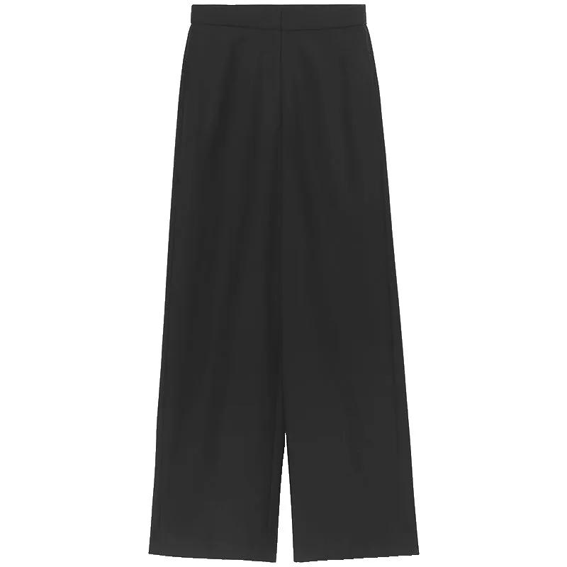 Black Acetate Wide Leg Pants