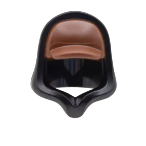 Black Hood with Brown Baseball Cap - LEGO Headwear