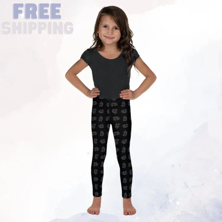 Black Unicorn Comfy Kids Leggings