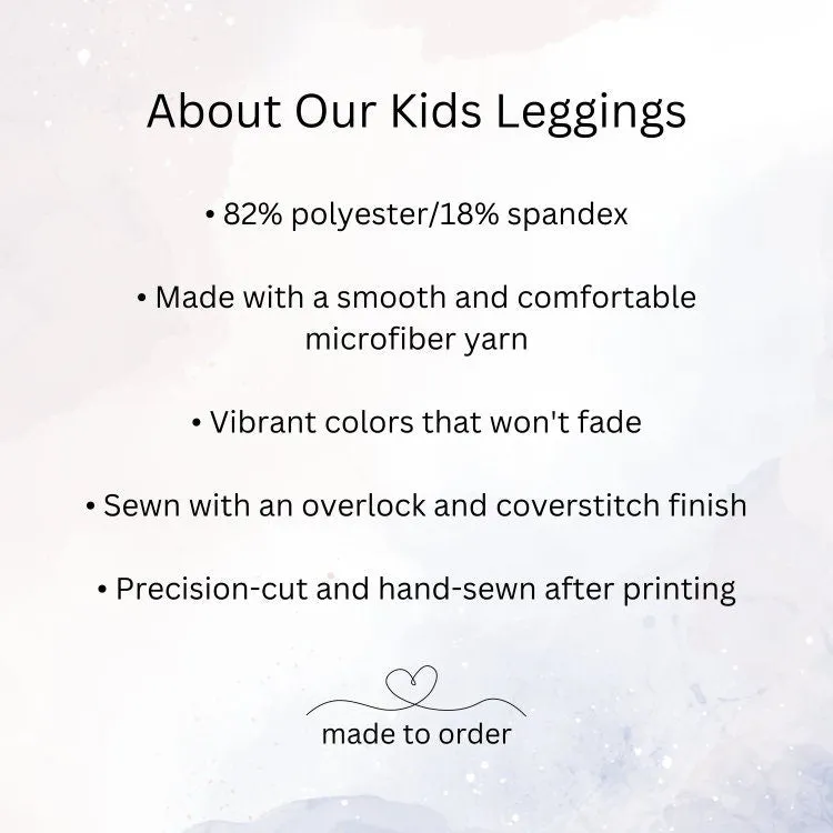 Black Unicorn Comfy Kids Leggings