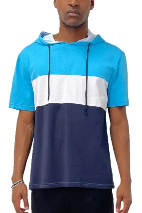 Blue Tri Color Block TShirt