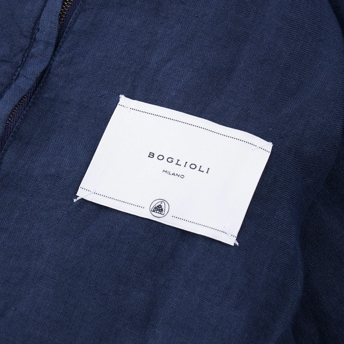 Boglioli Unlined Linen Bomber Jacket