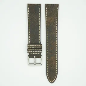 Bomber Brown Faded Leather Watch Band