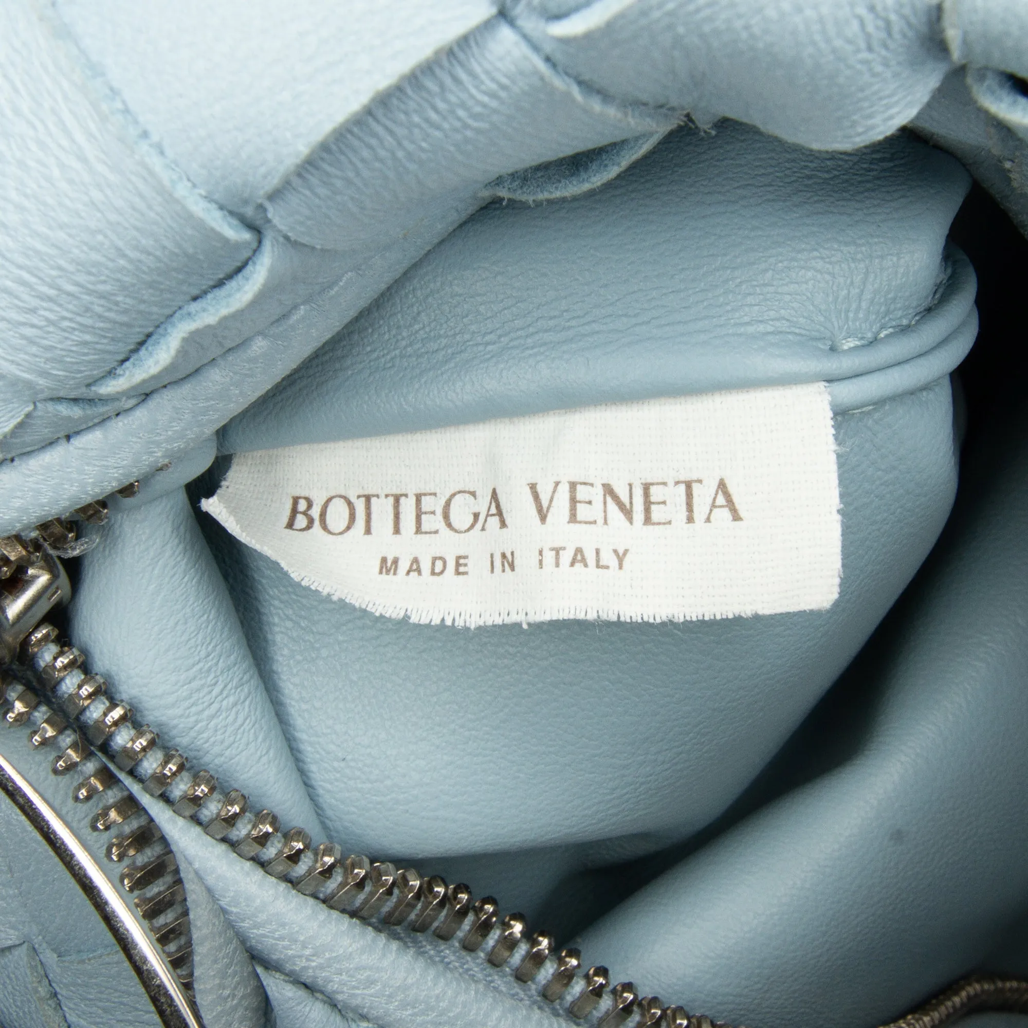 Bottega Veneta Jodie Mini Blue Intrecciato