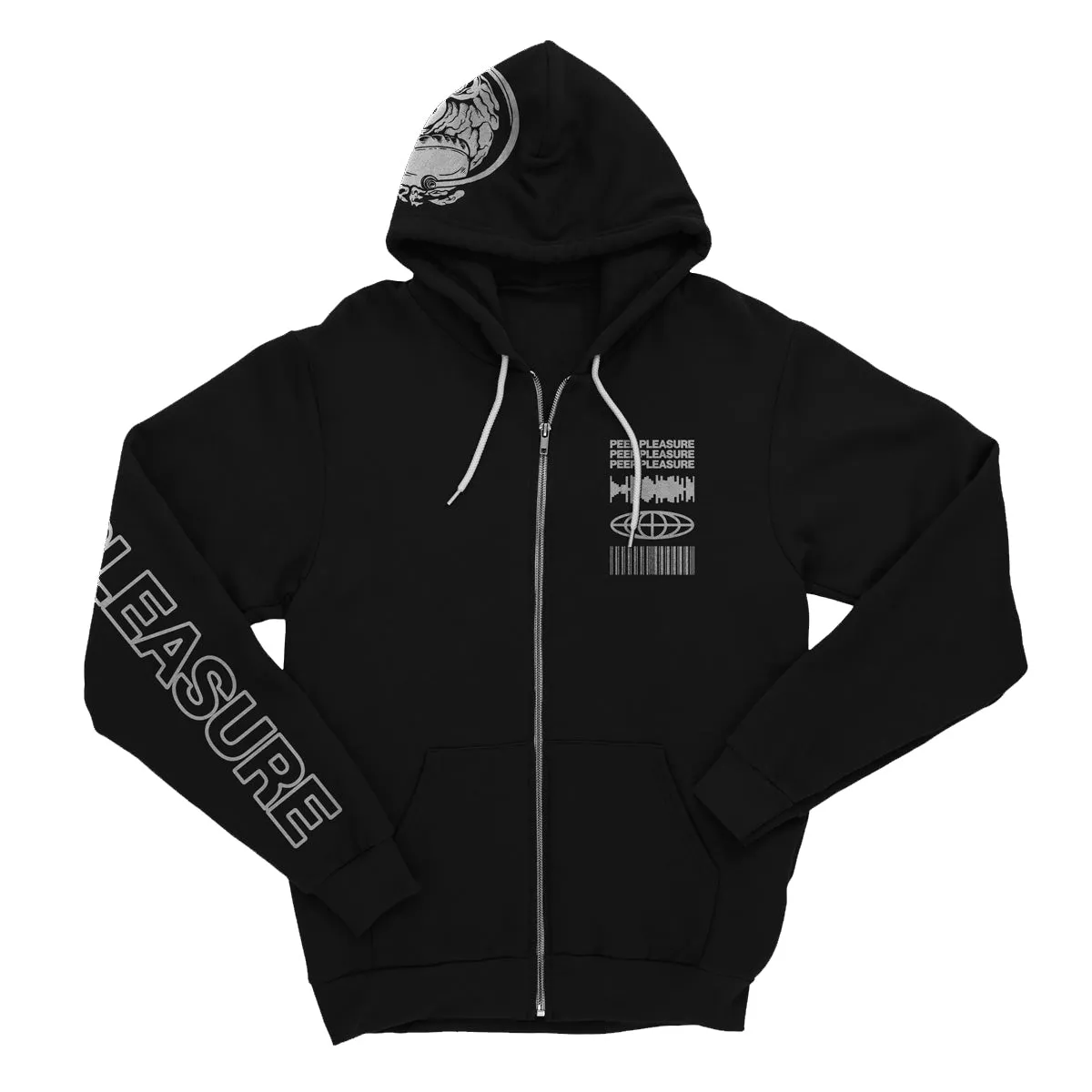 Broadcasting • Black • Full-Zip Hoodie