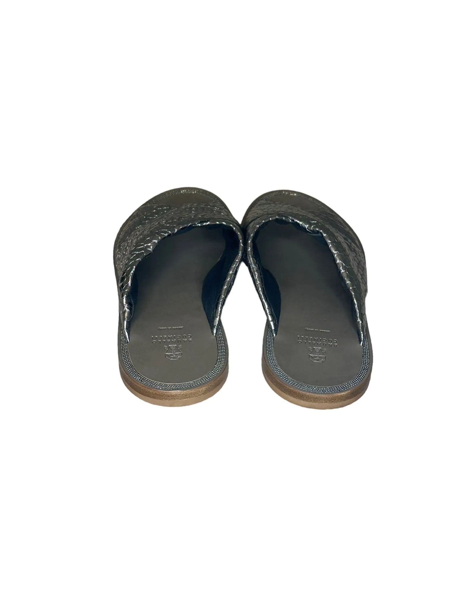 Brunello Cucinelli Silver Slides