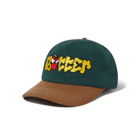 Butter Goods Big Apple 6 Panel Cap - Forest / Brown