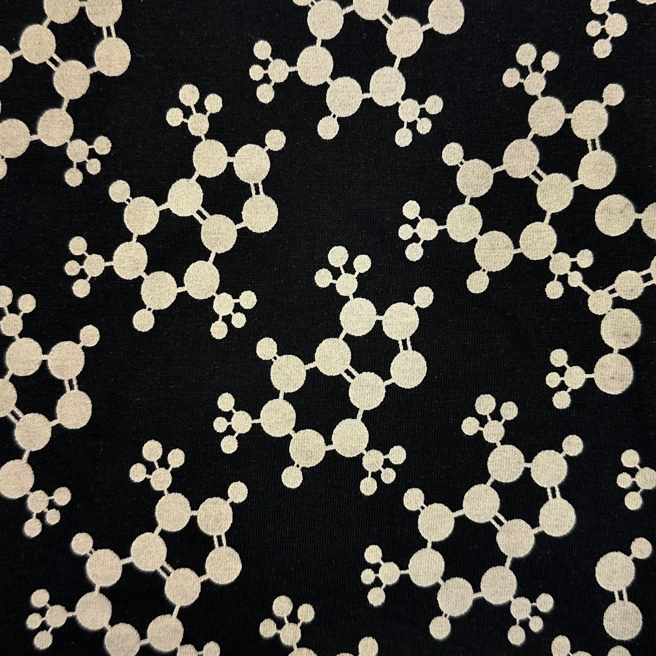 Caffeine Molecules A-Line Dress (With Waist Seam)