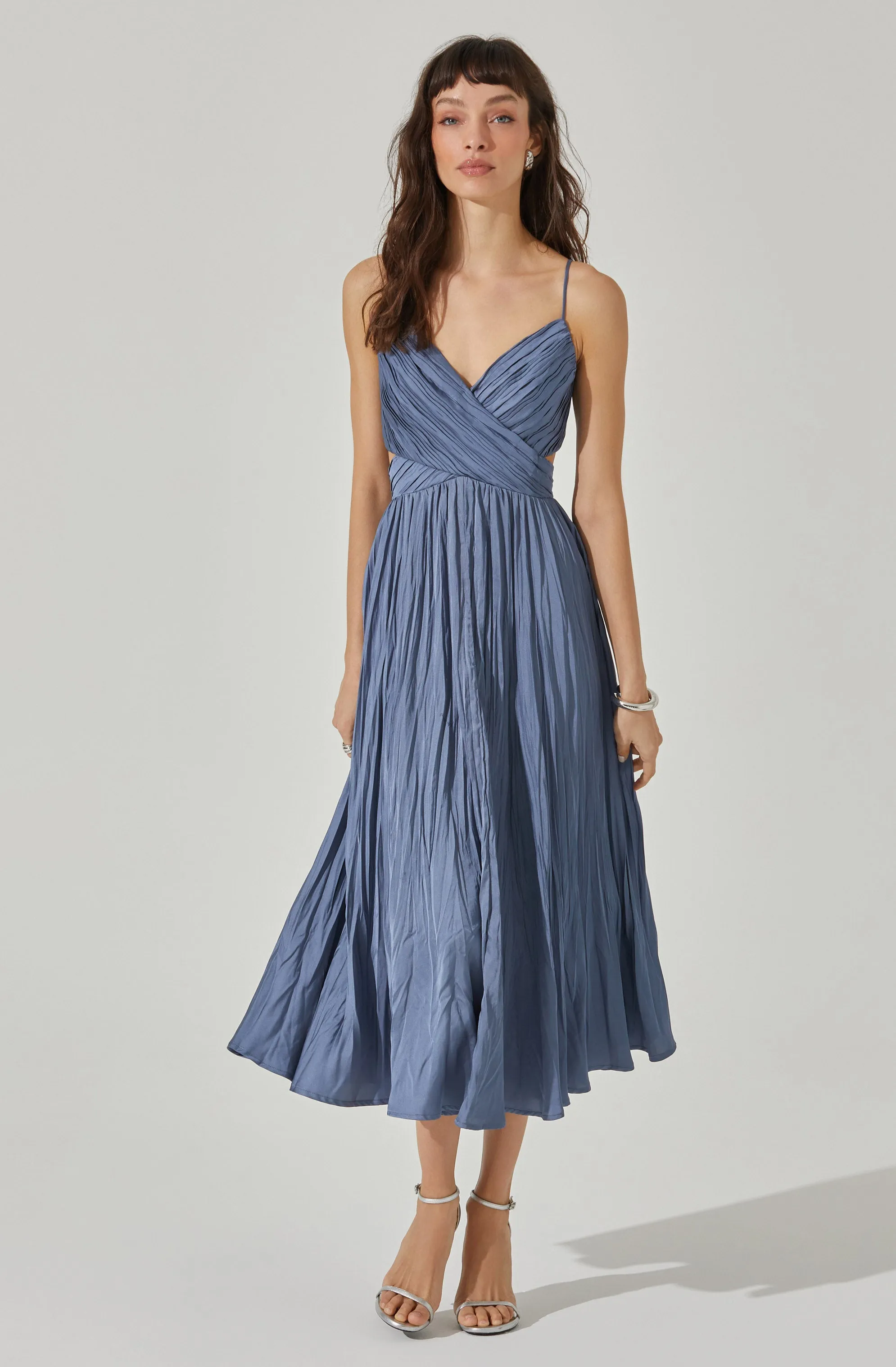 Capitola Pleated Midi Dress