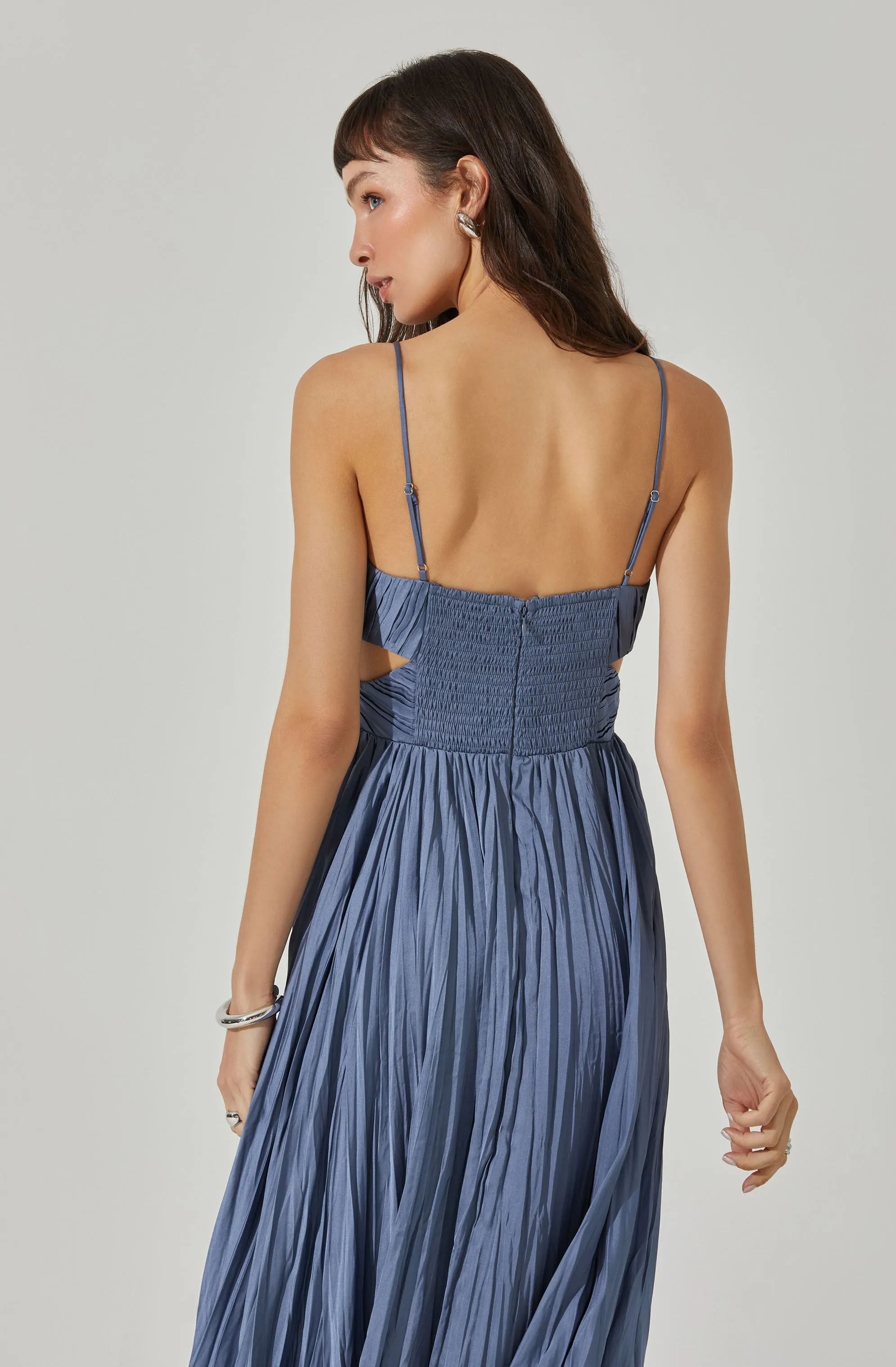 Capitola Pleated Midi Dress